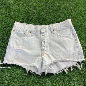 COPY - LEVIS 501 Cut Off Denim Shorts size 28